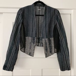 Elie Tahari Sheer Open Jacket